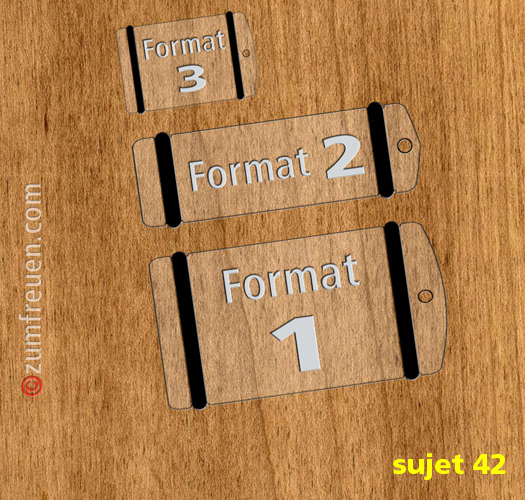 Schlüsselanhänger in Douglasienholz-Design